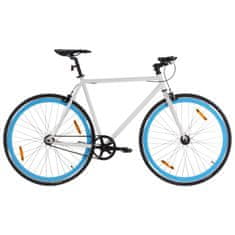 Petromila vidaXL Bicykel s pevným prevodom bielo-modrý 700c 51 cm