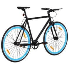 Petromila vidaXL Bicykel s pevným prevodom čierno-modrý 700c 59 cm