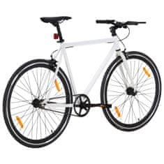 Vidaxl Bicykel s pevným prevodom bielo-čierny 700c 51 cm