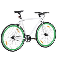 Vidaxl Bicykel s pevným prevodom bielo-zelený 700c 59 cm