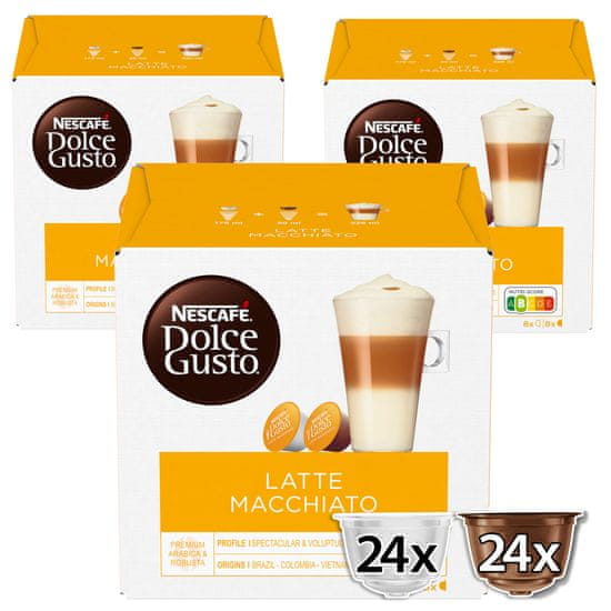 NESCAFÉ Dolce Gusto kávové kapsule Latte Macchiato 3balenie