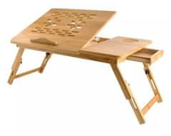 Ruhhy 23452 Bambusový stolík pod notebook