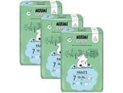 MUUMI BABY Baby Pants 7 XL 16-26 kg (102 ks), mesačné balenie nohavičkových eko plienok