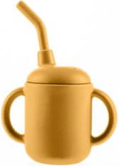 ZOPA Silikonový hrníček 2v1 Mustard Yellow