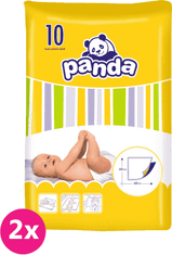 Panda 2x BELLA - detské prebaľovacie podložky 10 ks