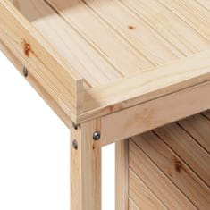 Vidaxl Stôl na presádzanie s policami 82,5x50x109,5cm masívna borovica