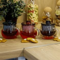 KONDELA SIFTER, hrnčeky na čaj so sitkom, set 3 ks, 350 ml