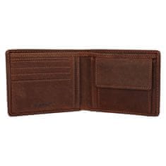 Lagen Pánska kožená peňaženka 66-3701 BIG MUG BRN