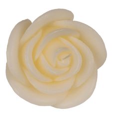 Popron.cz Krémová sviečka, ruže, asi 11 x 9 cm