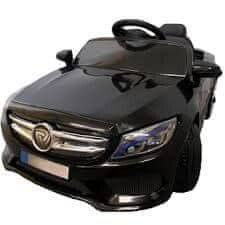 Elektrické autíčko M4 čierne pre deti, vstup MP3,USB, diaľkový ovládač 2.4 GHz