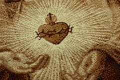 Kusový koberec Srdce Ježiša 80x100