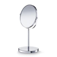 Zeller Kozmetické stolové zrkadlo strieborné priemer 17 cm, výška 35 cm