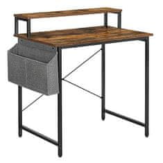 Artenat Pracovný stôl Troy, 80 cm, hnedá