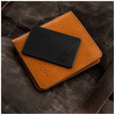 FIXED Smart tracker Tag Card s podporou Find My, bezdrátové nabíjení, čierna