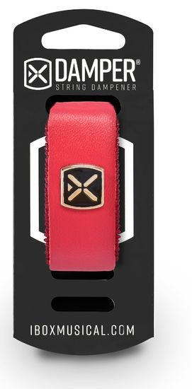 iBOX DSSM04 Damper small - Leather iron tag - red color