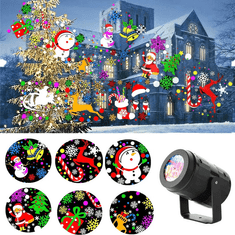 Sobex Vianočný projektor - Vianočný LED projektor na vonkajšie a vnútorné použitie