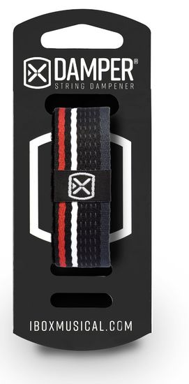 iBOX DKSM05 Damper small - Polyester fabric tag - red, white, black