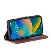 Nuvo Flipové puzdro na Motorola Moto G54 5G hnedé