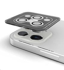Nuvo ochranné sklo kamery na Apple iPhone 15 Pro a 15 Pro Max strieborné