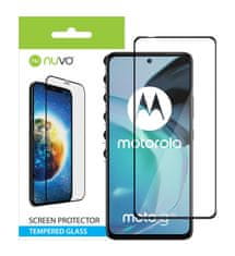Nuvo ochranné sklo na displej pre Motorola Moto G72 4G čierny rám