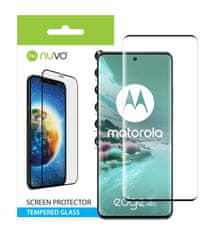 Nuvo ochranné sklo na displej pre Motorola Edge 40 Neo 5G čierny rám