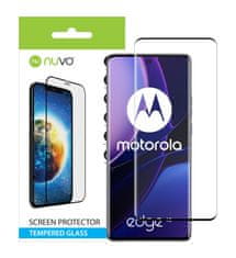 Nuvo ochranné sklo na displej pre Motorola Edge 40 5G čierny rám