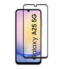 Nuvo ochranné sklo na displej pre Samsung Galaxy A25 čierny rám