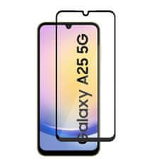 Nuvo ochranné sklo na displej pre Samsung Galaxy A25 čierny rám