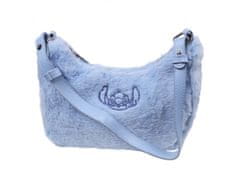 Disney DISNEY Stitch Plyšová kabelka bageta na rameno, modrá 25x7x17 cm 