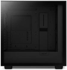 NZXT skriňa H7 Flow RGB edition / ATX / 3x 140 mm fan / USB-C / 2x USB / presklená bočnica / mesh panel / RGB / čierna