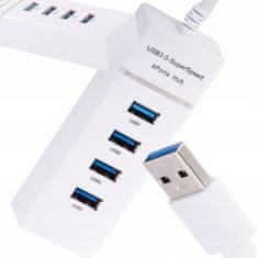 Verk  06311 USB Hub 3.0, 4 porty biely