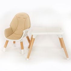 NEW BABY Jedálenská stolička 3v1 New Baby Grace beige 