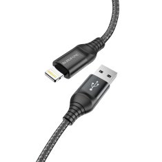 Borofone Kábel BX56 Delightful - USB na Lightning - 2,4A 1 meter čierny