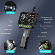 Inskam Endoskop G52 s 5" displejom, 5,5 mm sondou, 1080p, duálnou kamerou, 10 m kábel