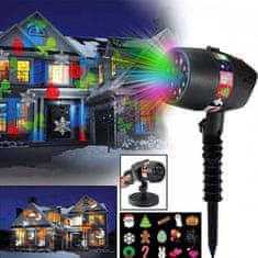 Sobex Vonkajší laserový LED projektor - Vianočný projektor