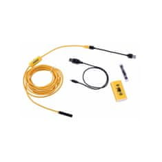 Mobilly Endoskop F130 WiFi s osvetlením, rozlíšenie 1200p, 3,5 m pevný kábel, žltý