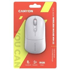 Canyon Počítačová myš MW-22 optická/ 4 tlačítka/ 1600DPI - bílá