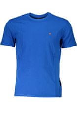Napapijri  Perfektné Pánske Tričko Krátky Rukáv Modrá Farba: Modrá, Veľkosť: M