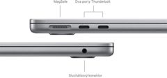 Apple MacBook Air 15 M3 8 GB / 512 GB, 10-core GPU (MRYN3CZ/A) Space Grey