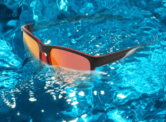 VeyRey Pánske slnečné plávajúce okuliare pre vodné športy polarizačné Percistan čierne univerzálne