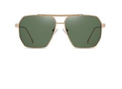 VeyRey Slnečné okuliare Samni polarizačné Pilotky Zelená sklíčka Universal