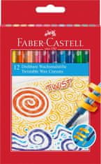 Faber-Castell Voskovky Twist 12farebn