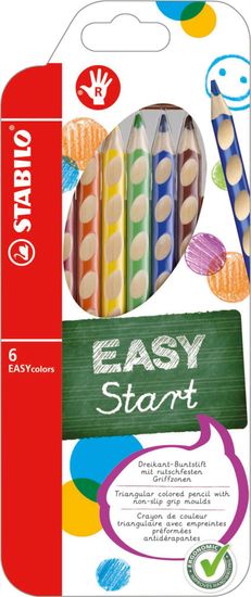 Stabilo Pastelky EASYcolors - ergonomické, 6 farieb