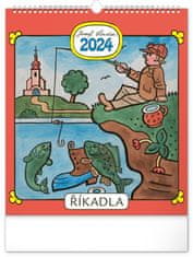 Kalendár 2024 nástenný: Josef Lada - Říkadla, 30 × 34 cm
