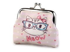 Peňaženka jednorožec, lapač snov, mačka, foťák 8x10 cm - ružová nejsv. mačka
