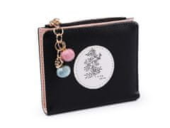 Dámska / dievčenská peňaženka 10x12 cm - čierna