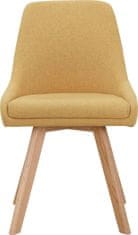 Danish Style Jedálenská stolička Rudi, textil, žltá