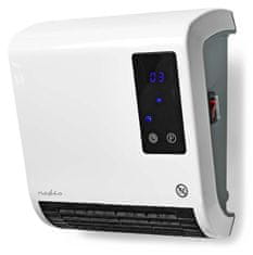 Nedis kúpeľňový ohrievač / spotreba 2000 W / nastaviteľný termostat / 2 tepelné režimy / IP22 / diaľkové ovládanie / biely