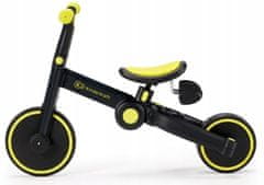 Kinderkraft Balanční kolo, odrážedlo 4TRIKE černá, žlutá