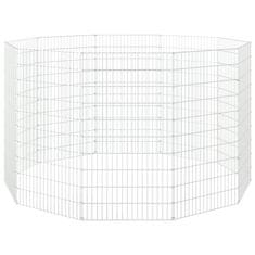 Vidaxl 10-panelová klietka pre králiky 54x100 cm pozinkované železo